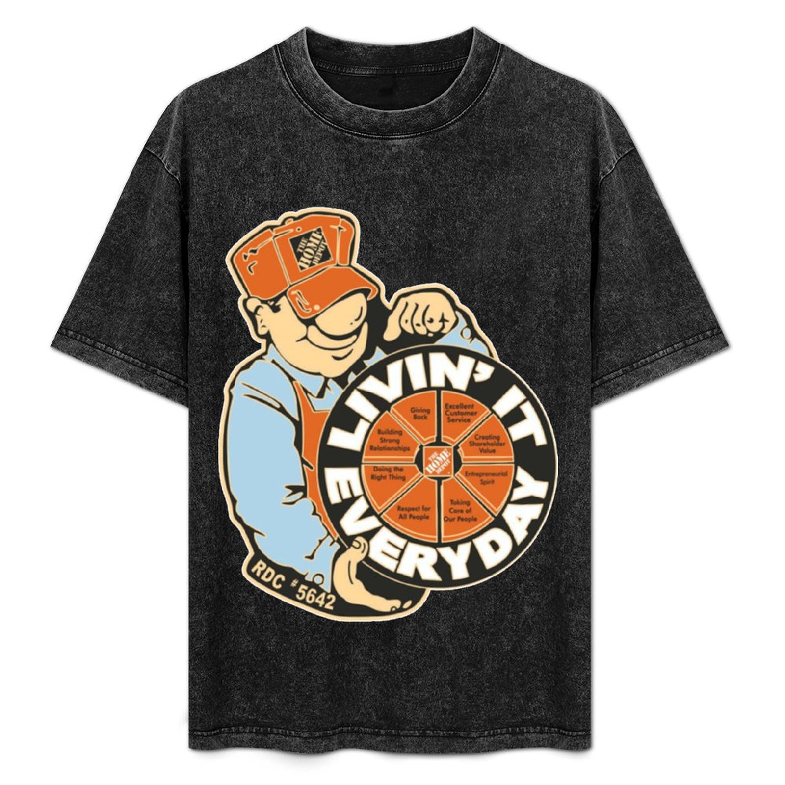 Men'S Fashion Depot - Livin_Amp_39_It Everyday Home Depot T-Shirt Casual