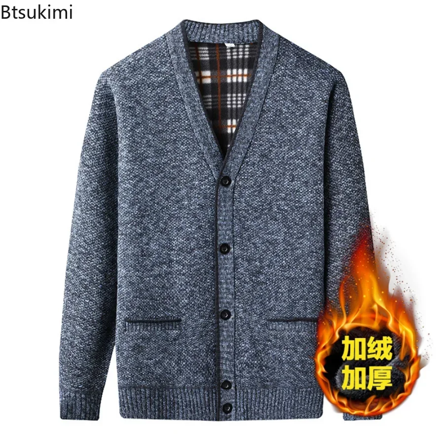 Men'S Fashion V Neck Sweater - New 2026 Men's Autumn Winter Knitted