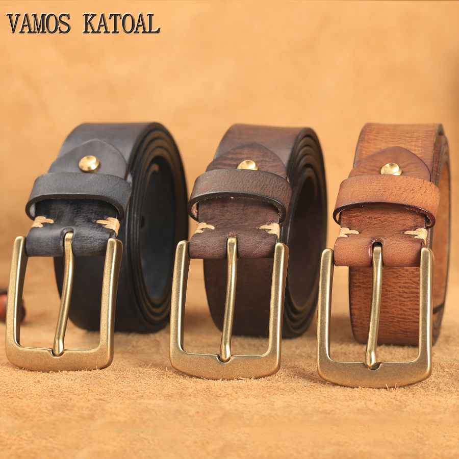 Leather Belt Braided - Genuine leather Belt Men Handmade Vintage