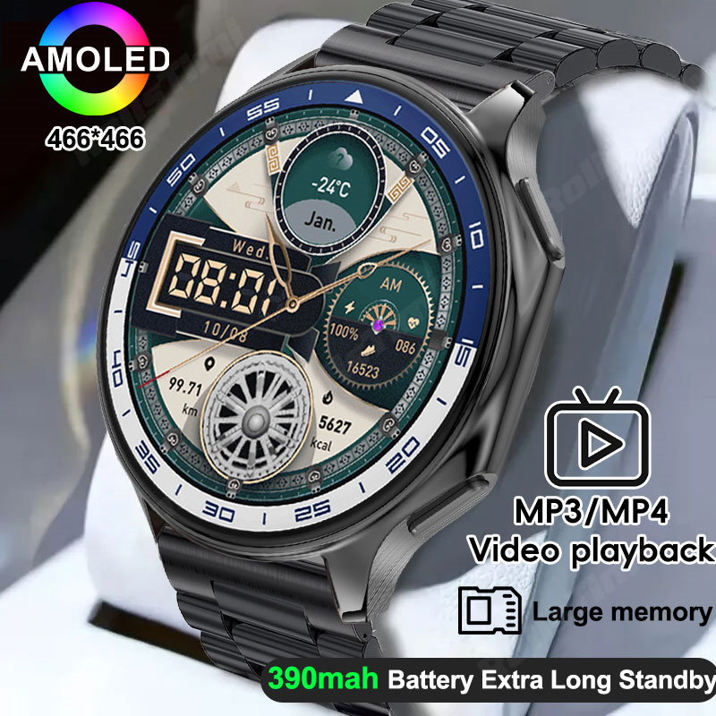 Men'S Fashion X - 1.43 AMOLED Smart Watch 3D Surround