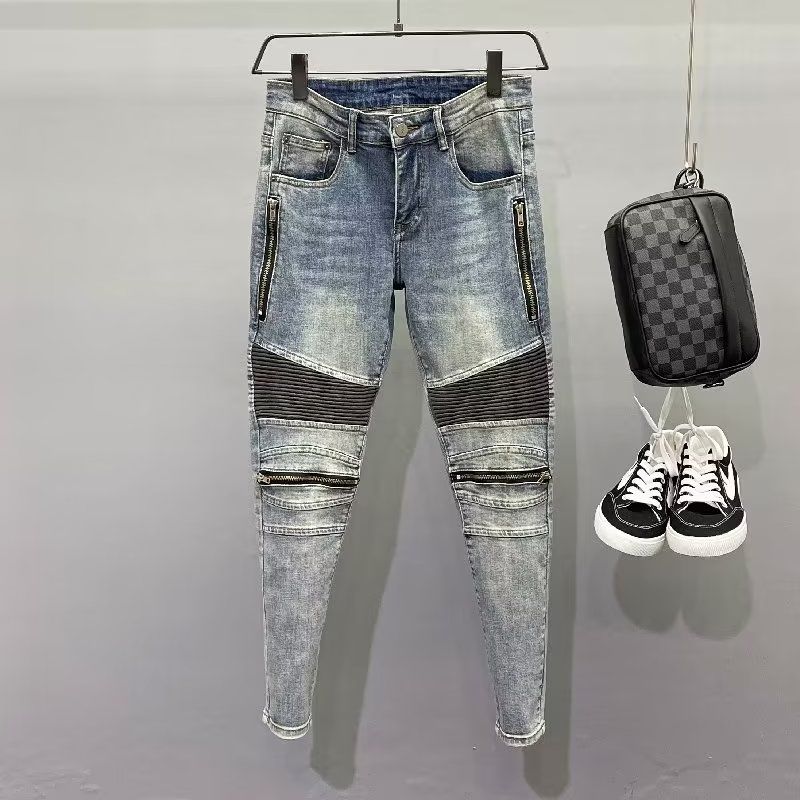 Skinny Jeans Ripped - New 2025 High Quality Vintage Blue