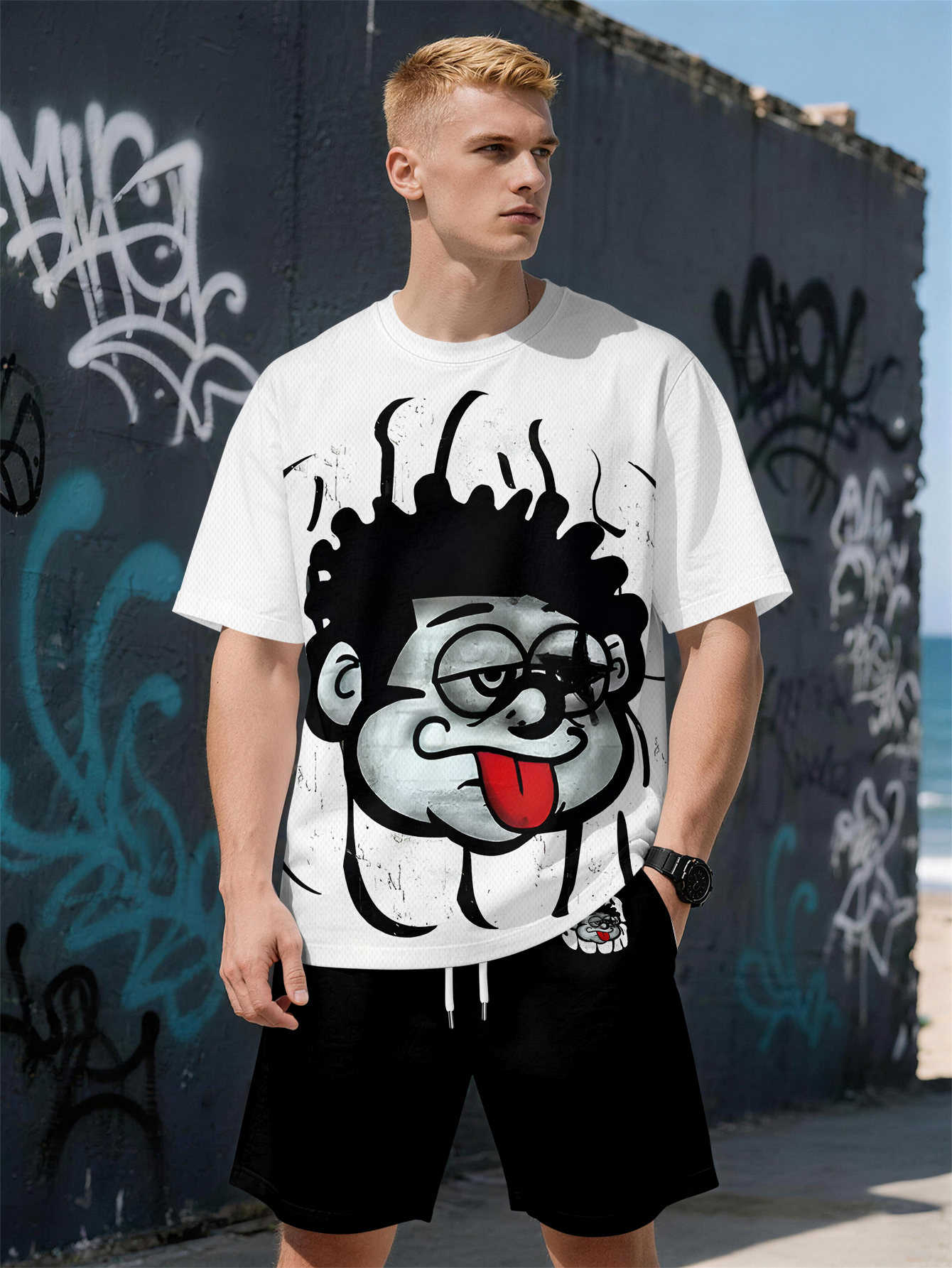 Mens Fashion Trend 2026 - 2026 Summer New Men's Short-Sleeved Set