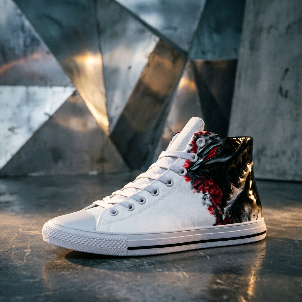 Men Fashion Vintage - Berserk Guts Vintage Print Canvas Shoes