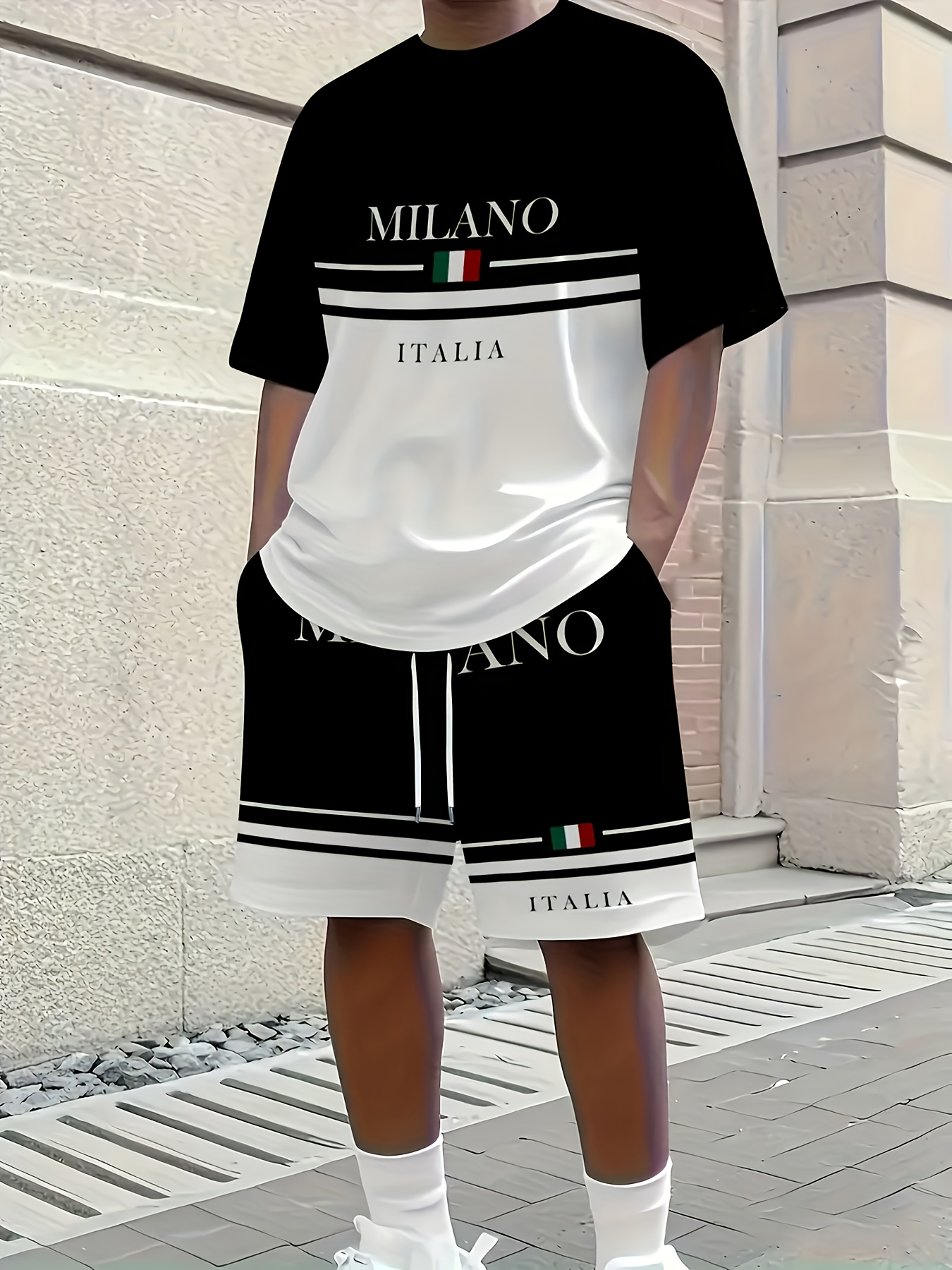 Mens Fashion Casual 2026 - 2026 Summer New Men's Short-Sleeved Set