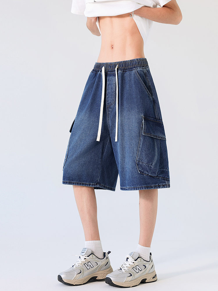 Jeans Pants Fashion Men - Cargo Shorts Men Summer Baggy Multi-pocket