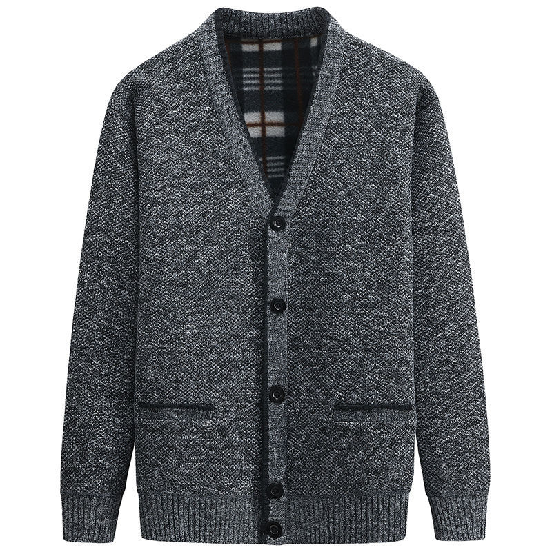 Men'S Fashion V Neck Sweater - New Cardigan Men Autumn Winter Thick