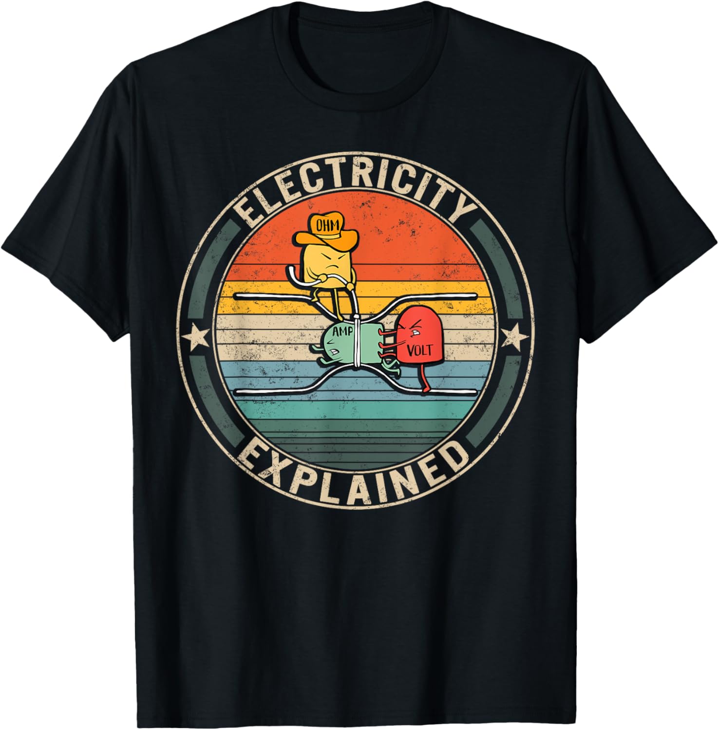 Men'S Fashion Explained - Electricity Explained Ohm Volt Amp Retro