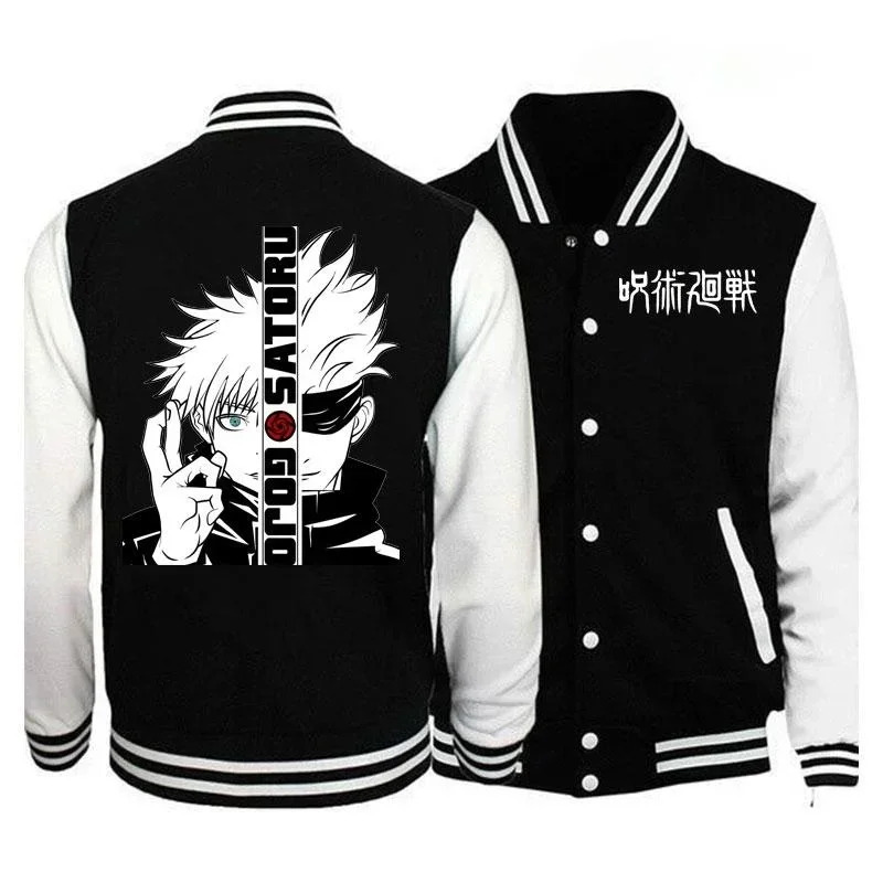 Jacket Mens Fashion - Anime Jujutsu Kaisen Gojo Satoru Baseball