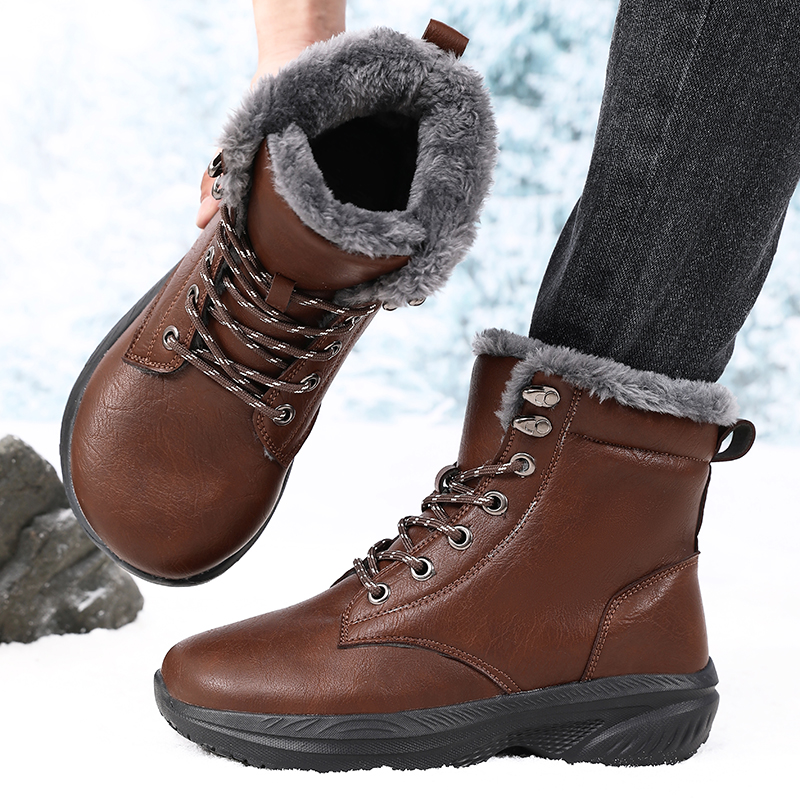 Men Winter Snow Boots for Wate - Men'S Fashion Hiking Boots reseña y precio
