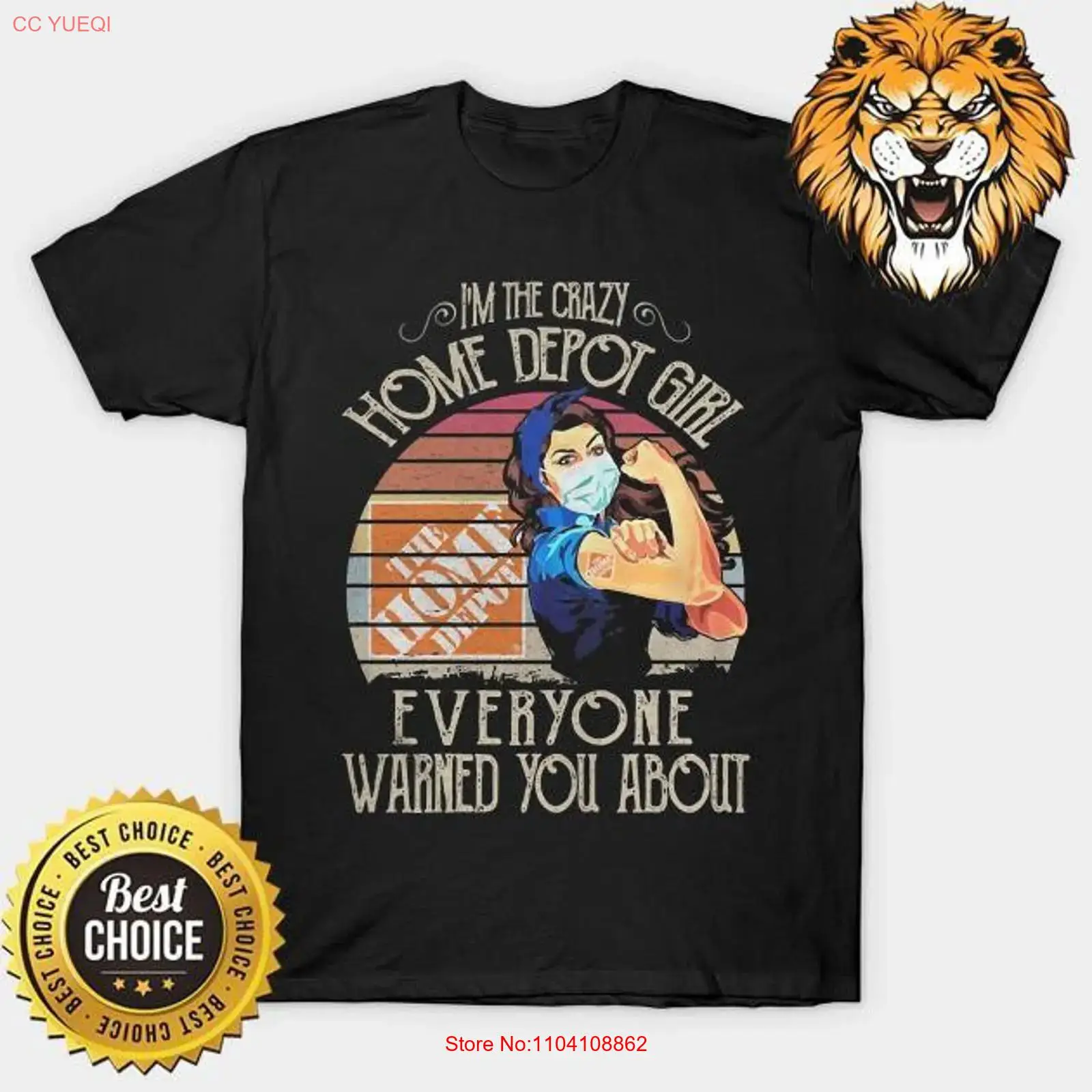 Home Depot Girl T Shirt vintag - Men'S Fashion Depot reseña y precio