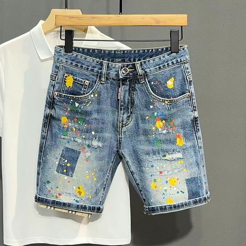 Men's Short Jeans Pants Graffi - Jeans Pants Fashion Men reseña y precio