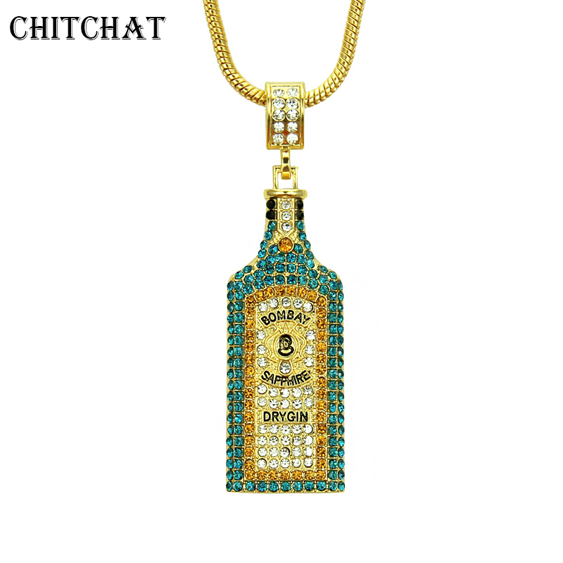 Big Wine bottle Necklaces Full - Fashion Men Vogue reseña y precio