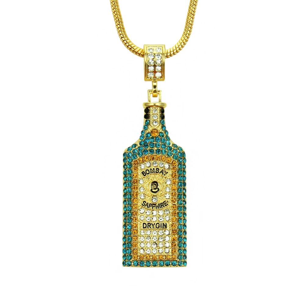 Big Wine bottle Necklaces Full - Fashion Men Vogue reseña y precio