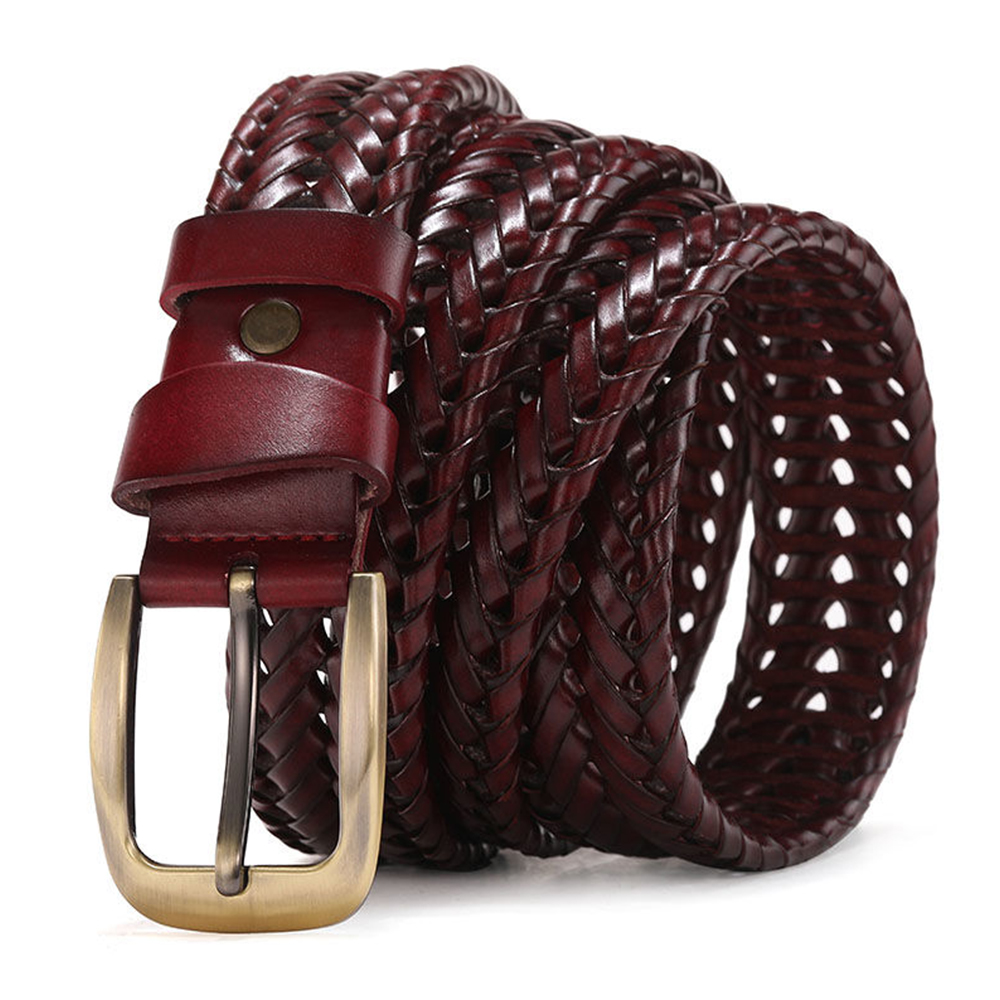 Men Genuine Leather Braided Be - Leather Belt Braided reseña y precio