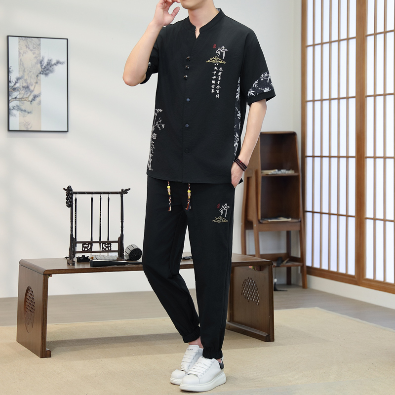 Short Sleeves+Trousers 2026 Ne - Mens Fashion Casual 2026 reseña y precio