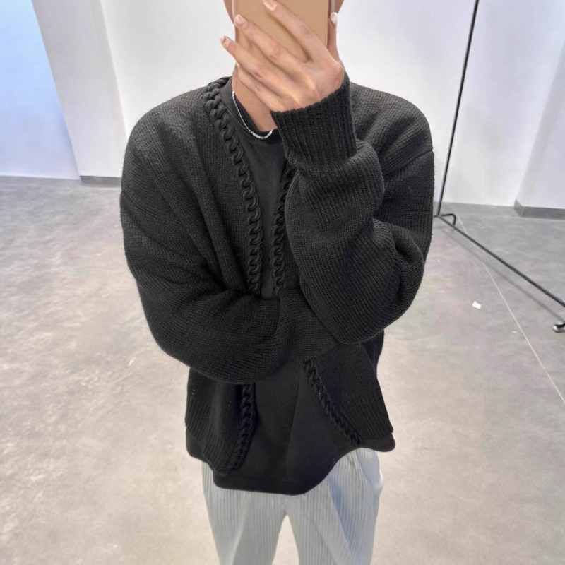 2025 Spring and Autumn New Sol - Men'S Fashion V Neck Sweater reseña y precio