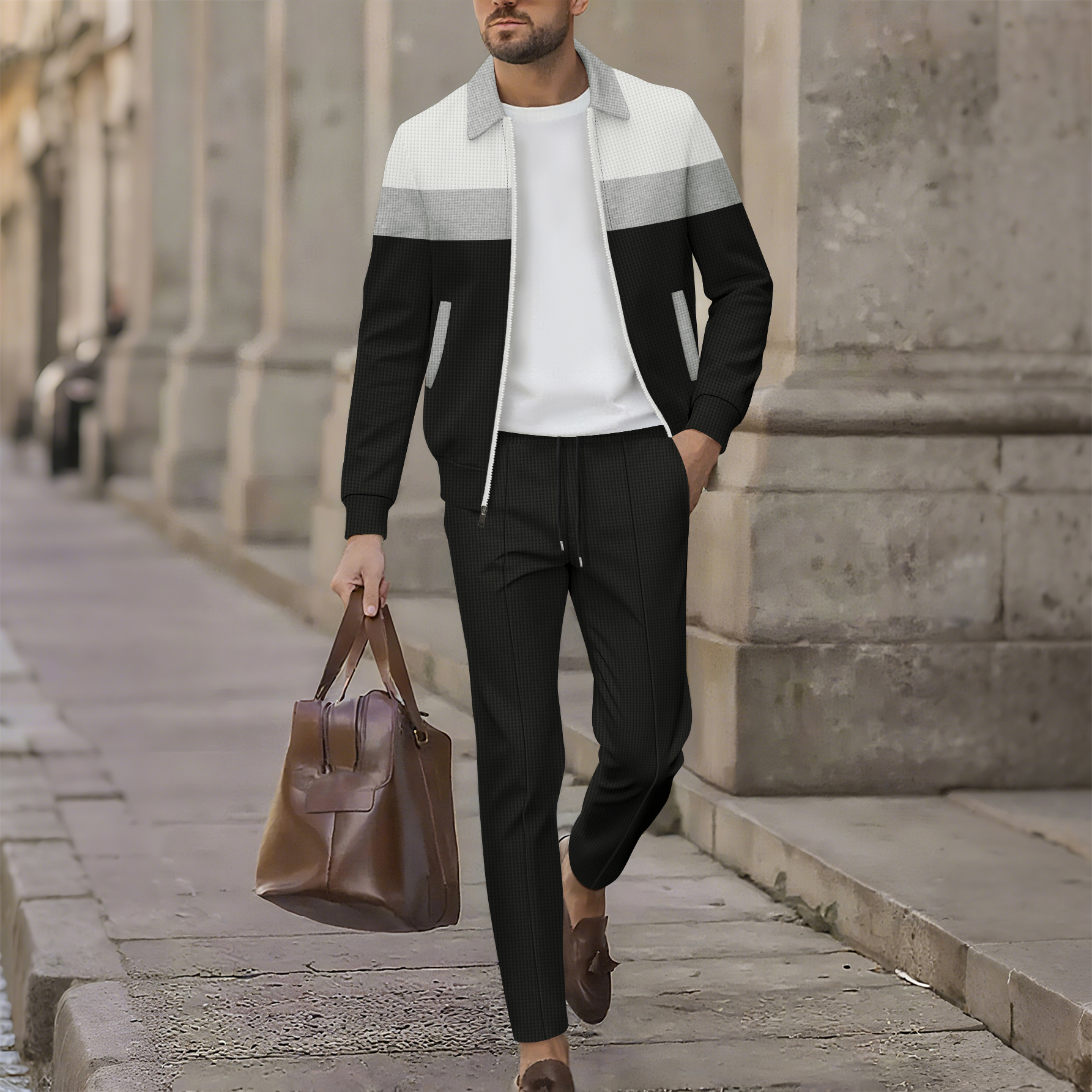 Men's Slim Fit Open Cardigan J - Jacket Mens Fashion reseña y precio