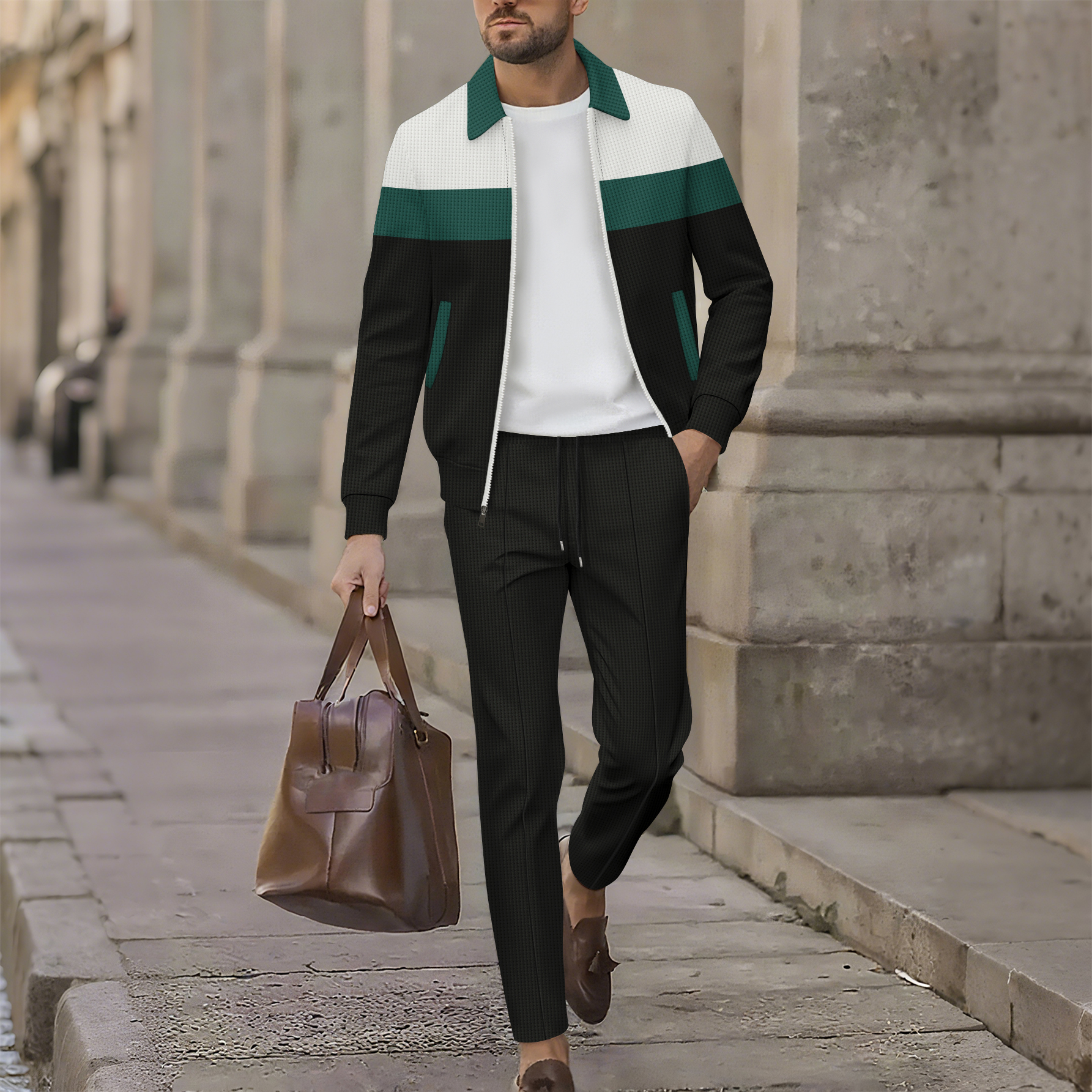 Men's Slim Fit Open Cardigan J - Jacket Mens Fashion reseña y precio