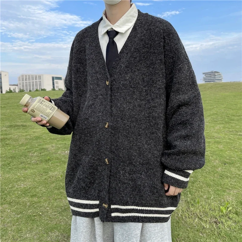 2024 Autumn Winter Lazy Fashio - Men'S Fashion V Neck Sweater reseña y precio