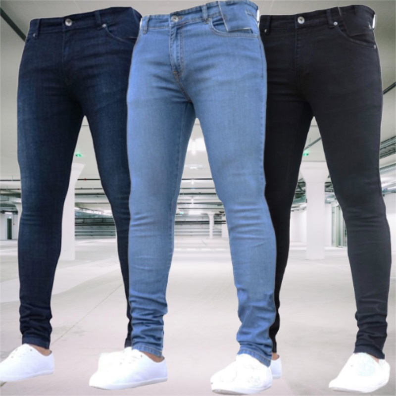 Men's Jeans Stretch Slim Fit T - Skinny Jeans Ripped reseña y precio
