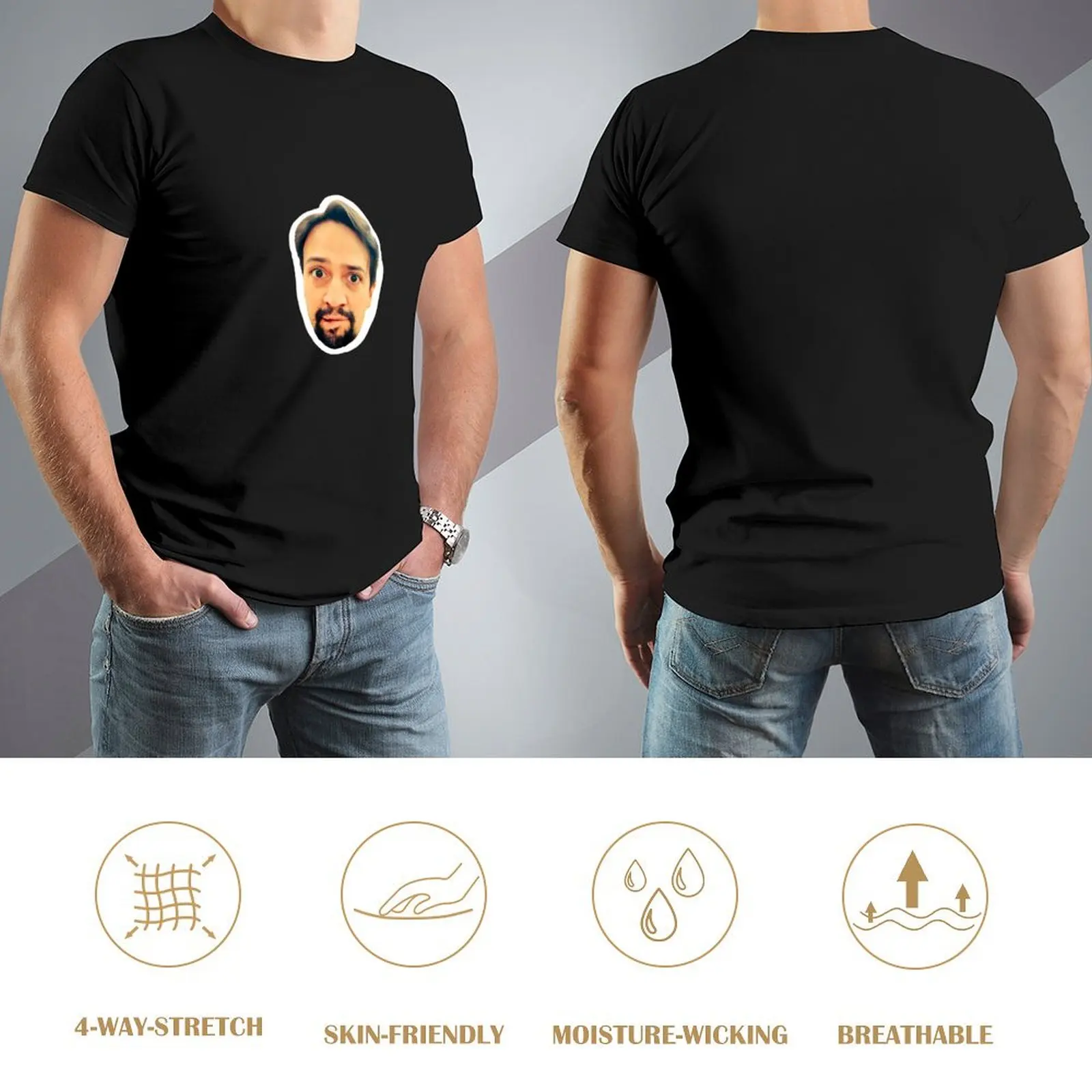 Lin-Manuel Miranda Face T-Shir - Men'S Fashion Essentials 2025 reseña y precio