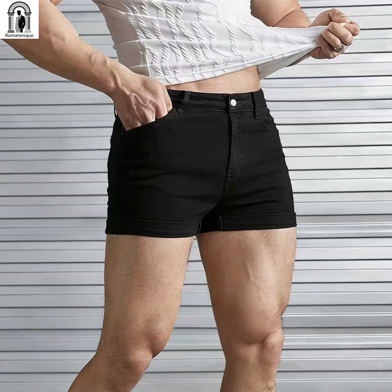 Men's Sexy Slim Fit White Deni - Skinny Jeans Ripped reseña y precio