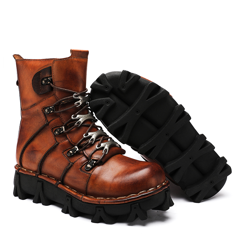 Fashion Men's Cowhide Genuine  - Men'S Fashion Hiking Boots reseña y precio