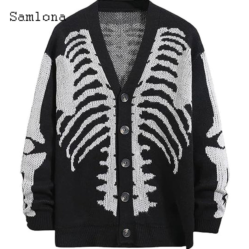 Plus Size Mens Casual Retro Kn - Men'S Fashion V Neck Sweater reseña y precio