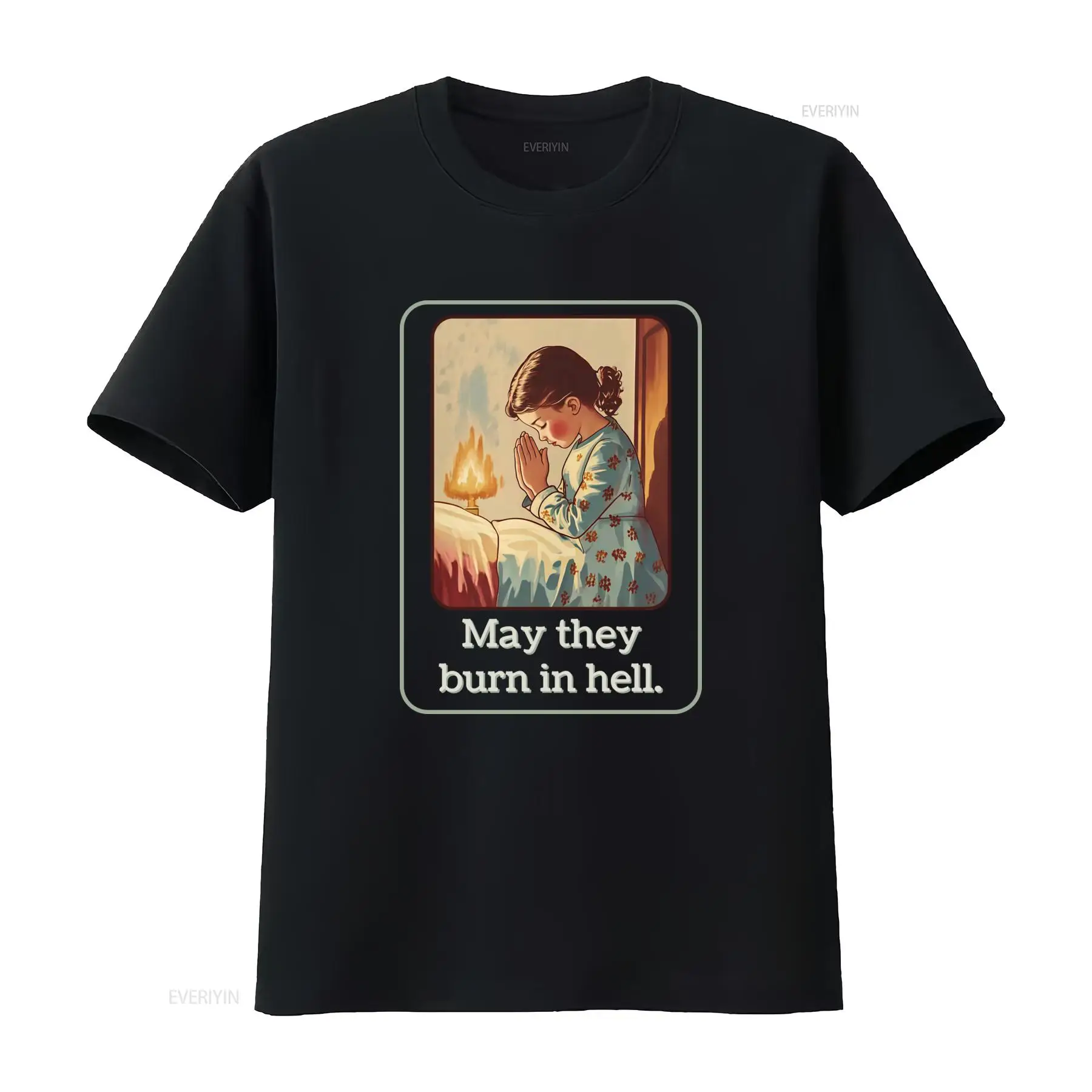 May They Burn In Hell T Shirt  - Mens Fashion In The 50S reseña y precio
