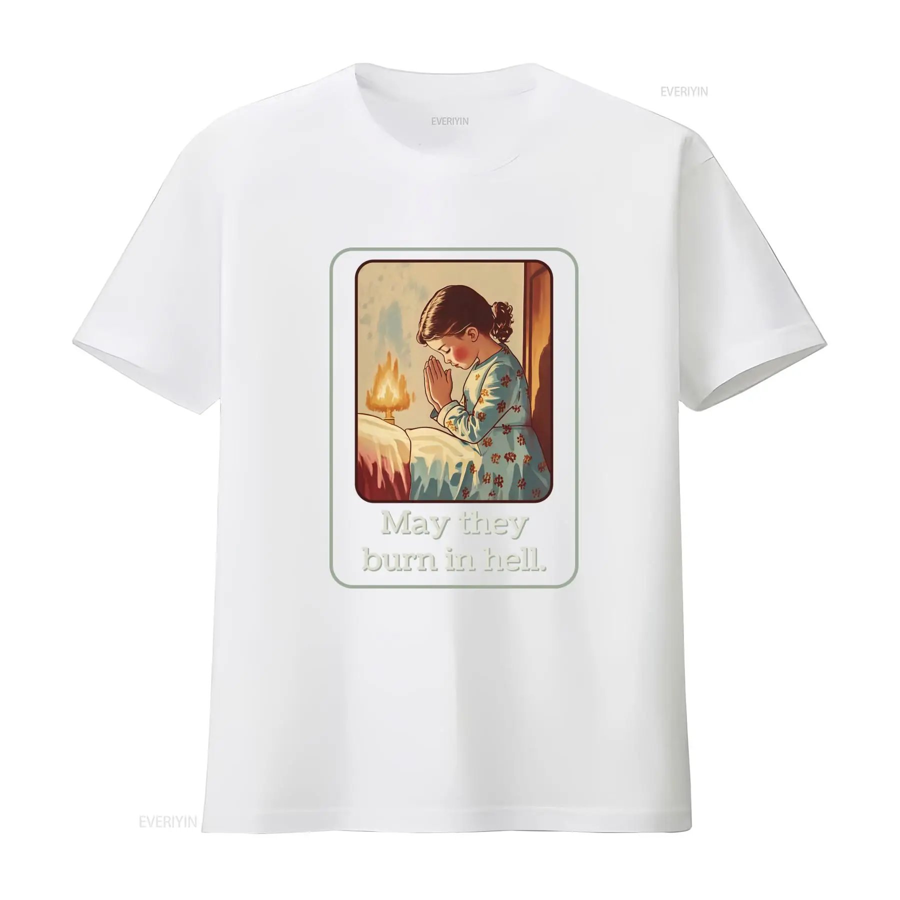 May They Burn In Hell T Shirt  - Mens Fashion In The 50S reseña y precio
