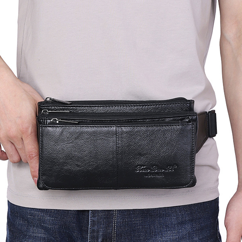 Men Waist Fanny Pack Belt Hip  - Leather Belt Braided reseña y precio