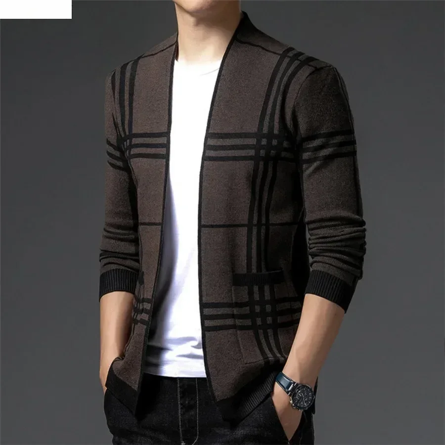 Men's Fashion Knitted Cardigan - Men'S Fashion V Neck Sweater reseña y precio