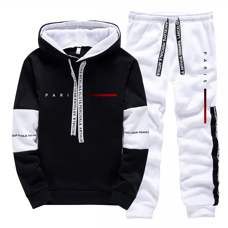 Paris Fashion Hoodie Streetwea - Jogger Sweatpants Men reseña y precio