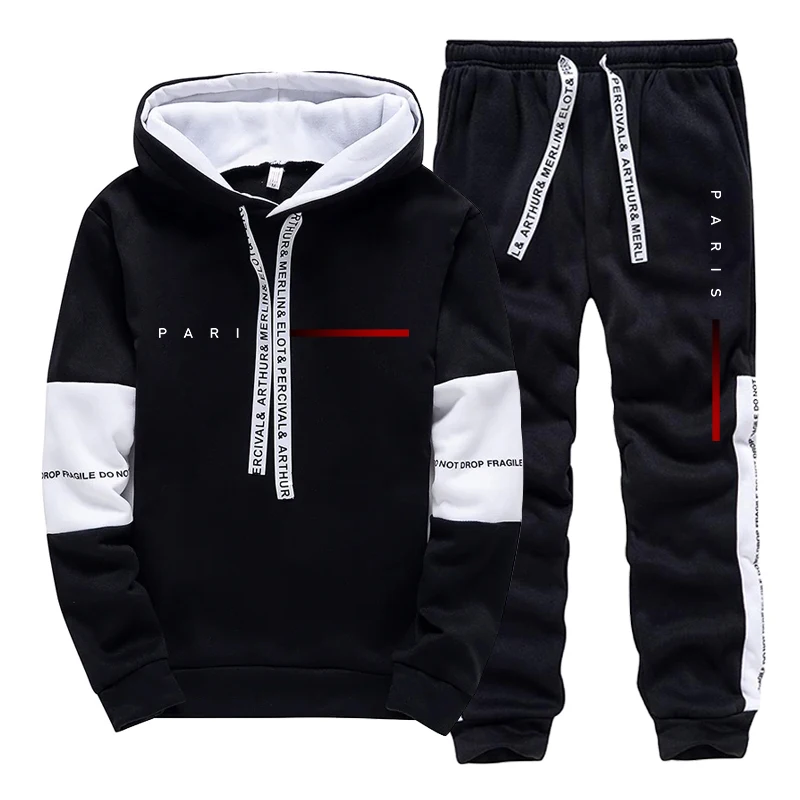 Paris Fashion Hoodie Streetwea - Jogger Sweatpants Men reseña y precio