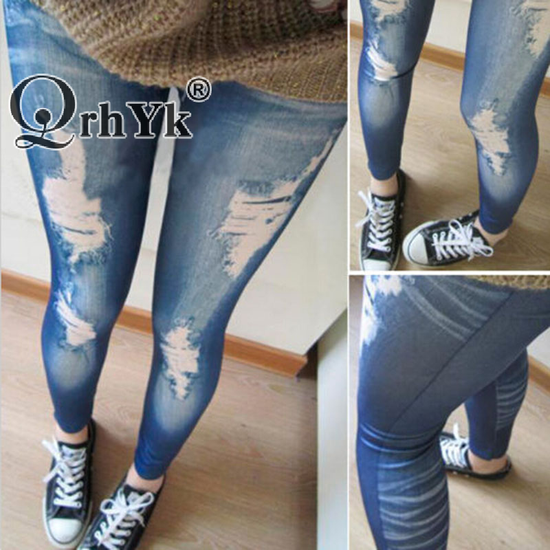 Women Ripped Denim Jean Look S - Skinny Jeans Ripped reseña y precio