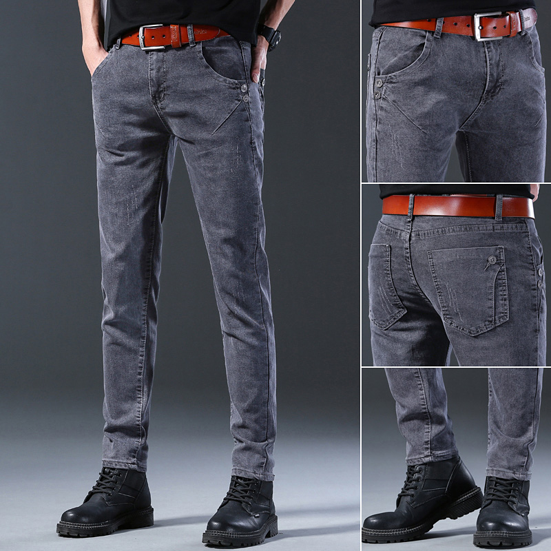 2024 New Men Spring and Autumn - Skinny Jeans Ripped reseña y precio