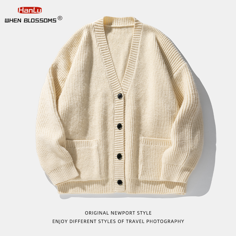 Korean Fashion Streetwear Sing - Men'S Fashion V Neck Sweater reseña y precio