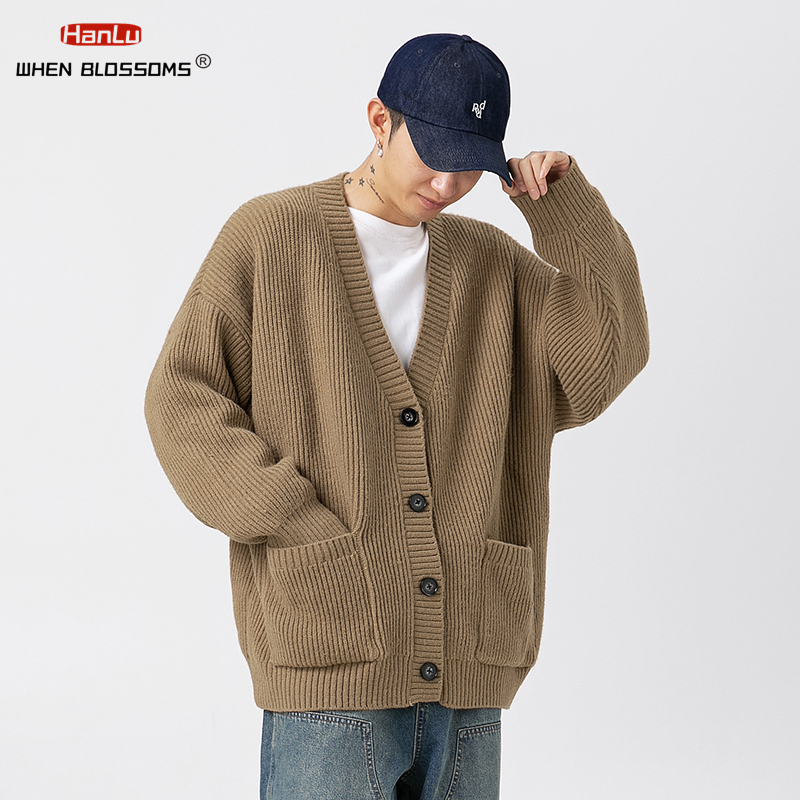 Korean Fashion Streetwear Sing - Men'S Fashion V Neck Sweater reseña y precio