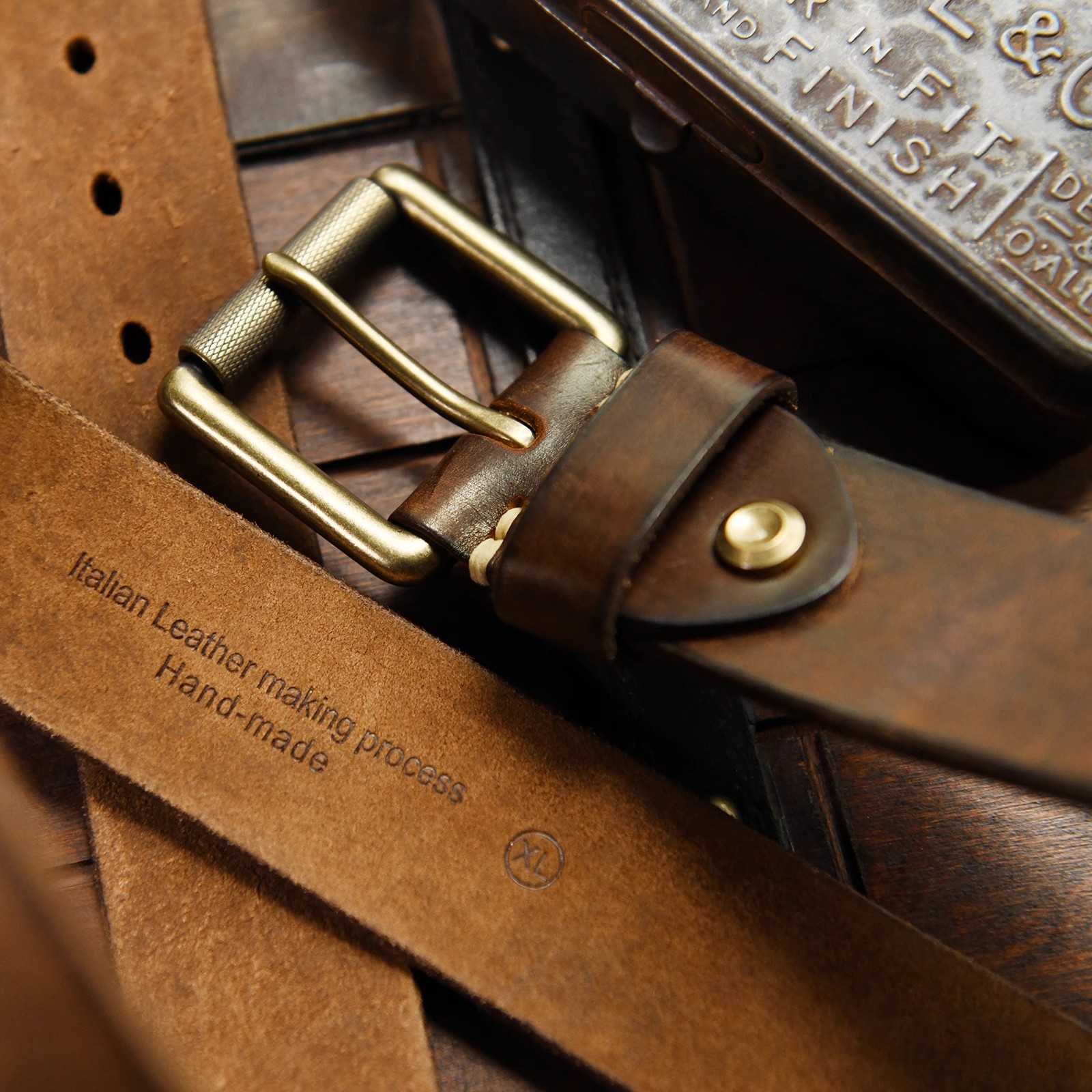 4cm Wide American Handmade Ext - Leather Belt Braided reseña y precio