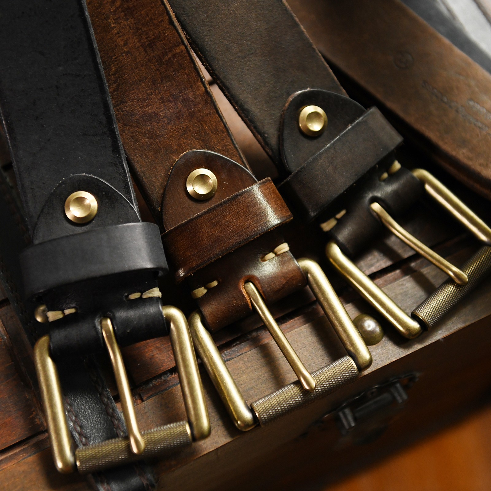 4cm Wide American Handmade Ext - Leather Belt Braided reseña y precio