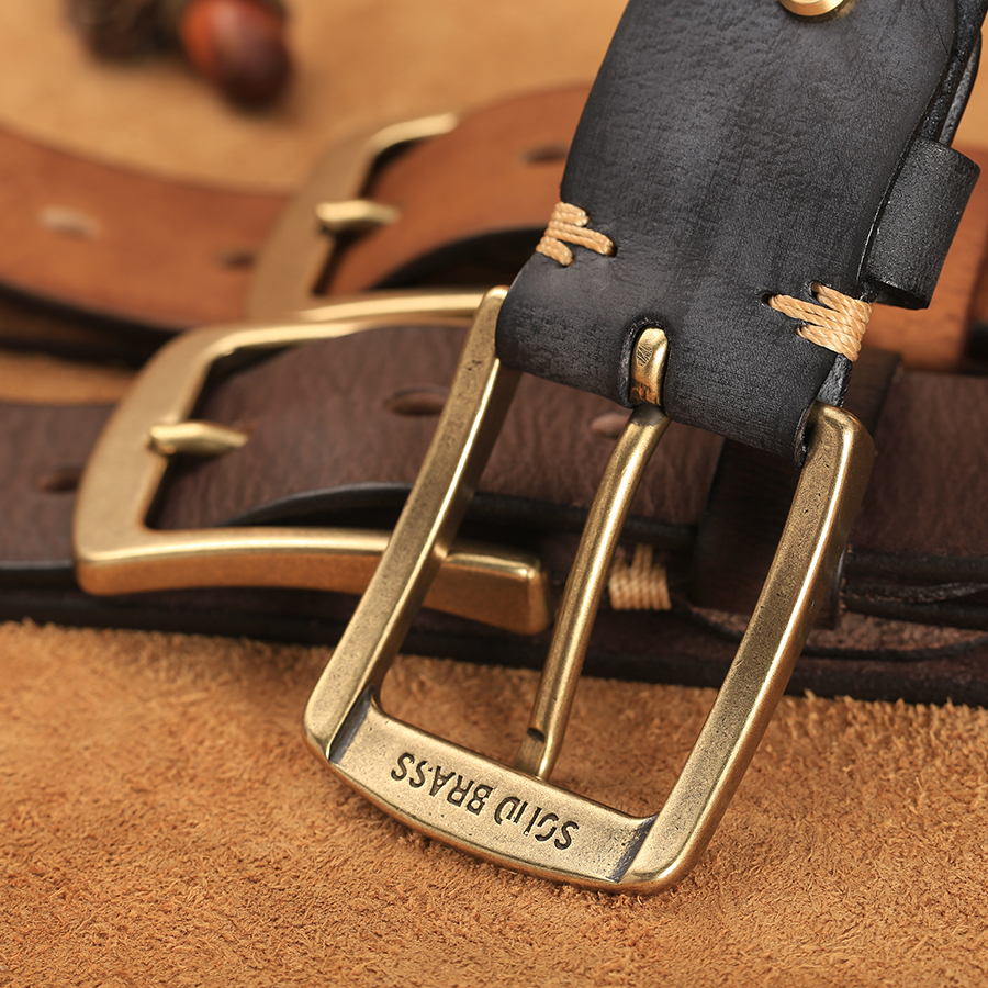 Genuine leather Belt Men Handm - Leather Belt Braided reseña y precio