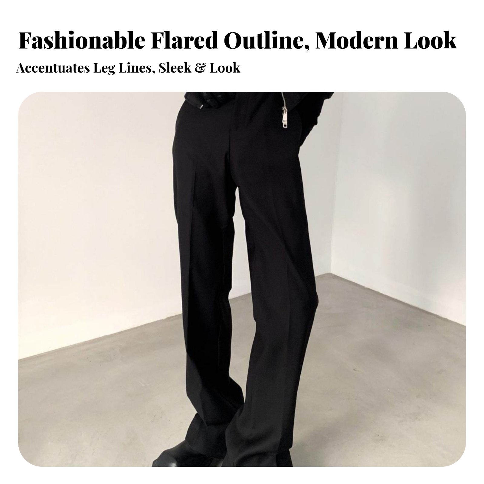 Split-Split-Leg Flaredd Trouse - Fashion Men Vogue reseña y precio