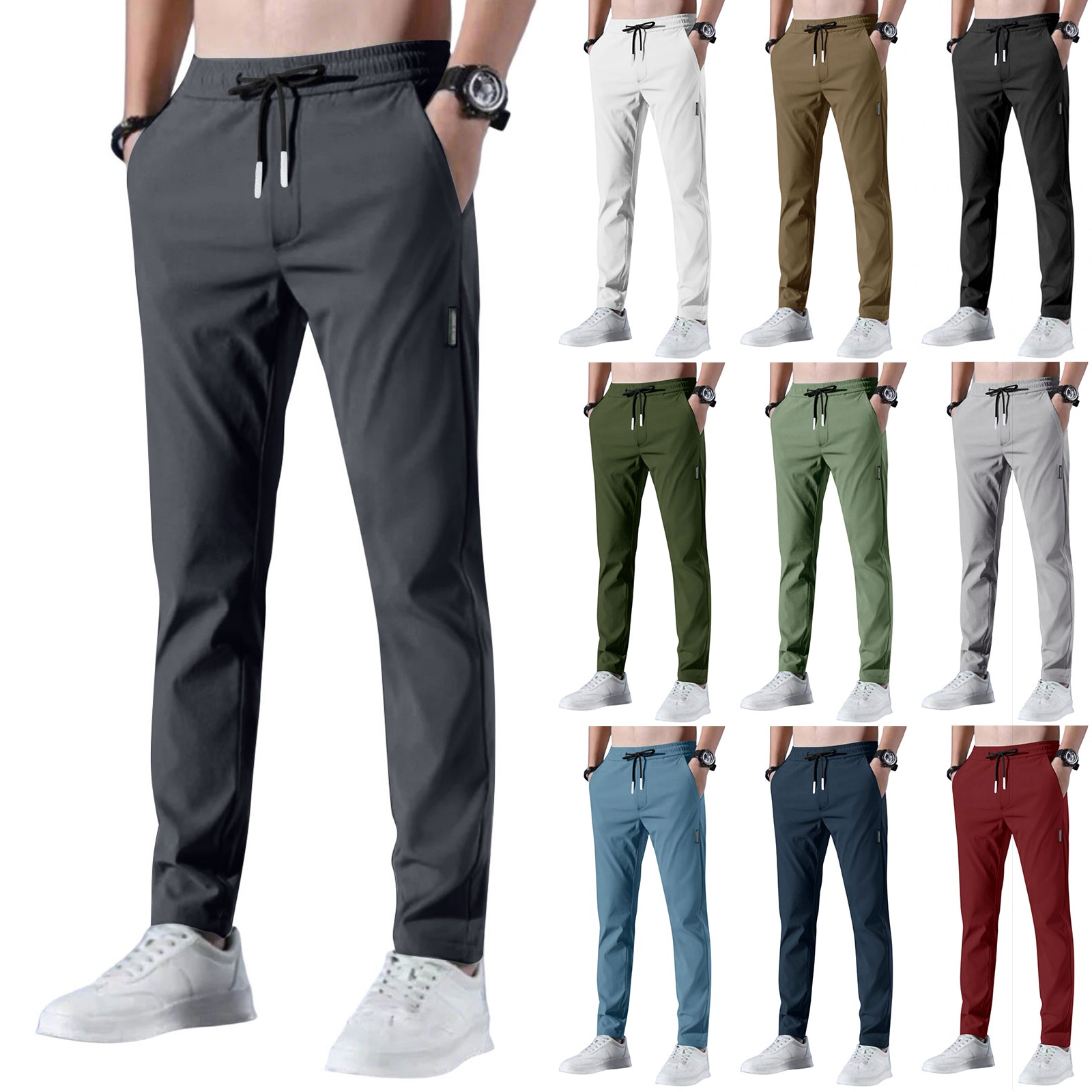 Men'S Loose Trousers Summer Sl - Men Fashion Korean Style reseña y precio