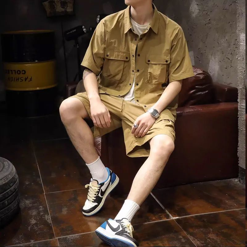 No Logo Khaki Man Sets Fashion - Men'S Fashion Essentials 2025 reseña y precio
