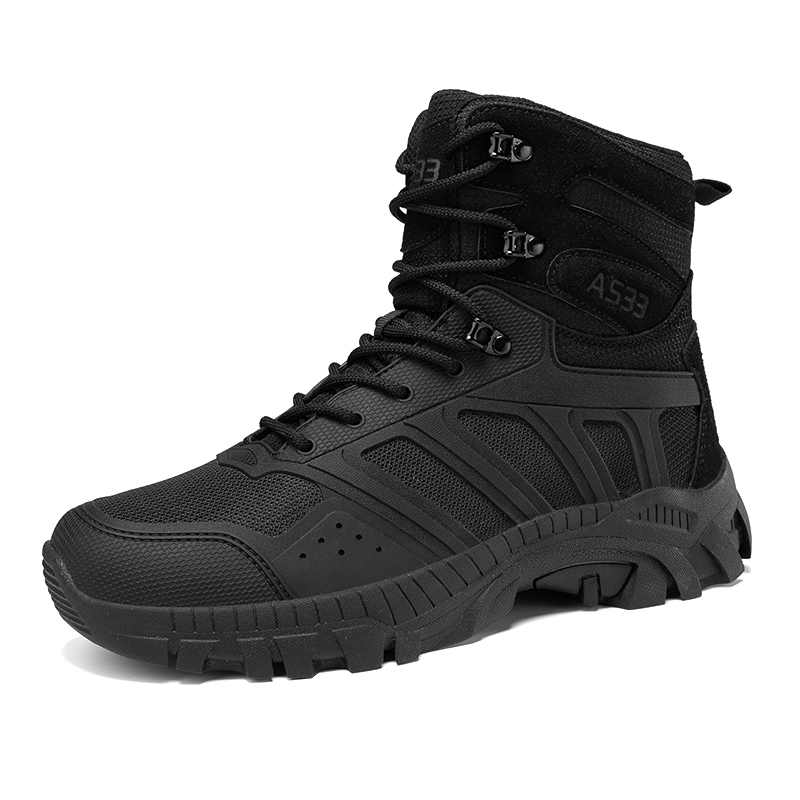 Men Tactical Boots Lace Up Des - Men'S Fashion Hiking Boots reseña y precio