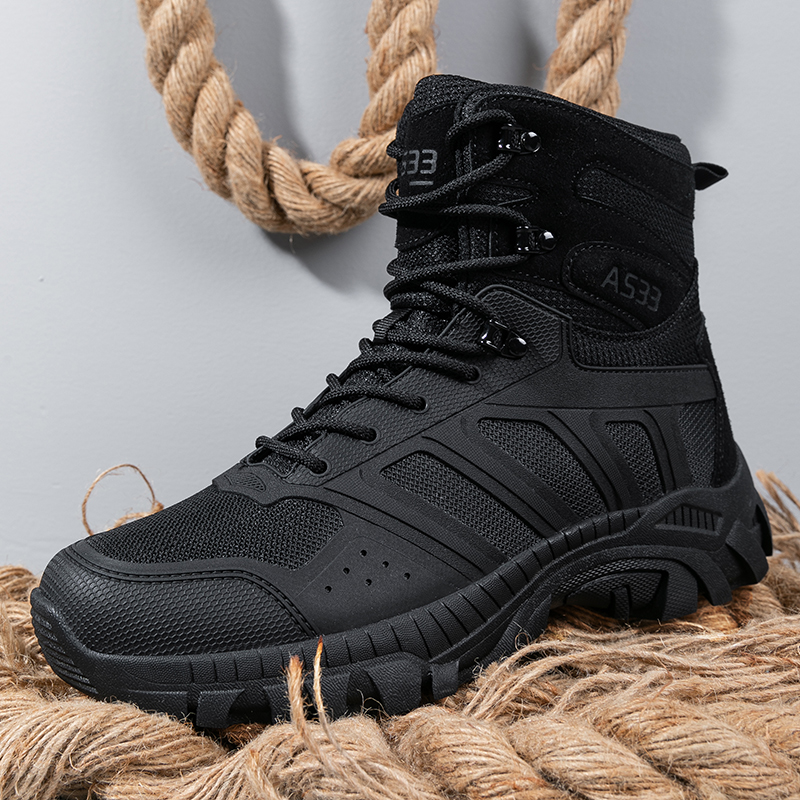 Men Tactical Boots Lace Up Des - Men'S Fashion Hiking Boots reseña y precio