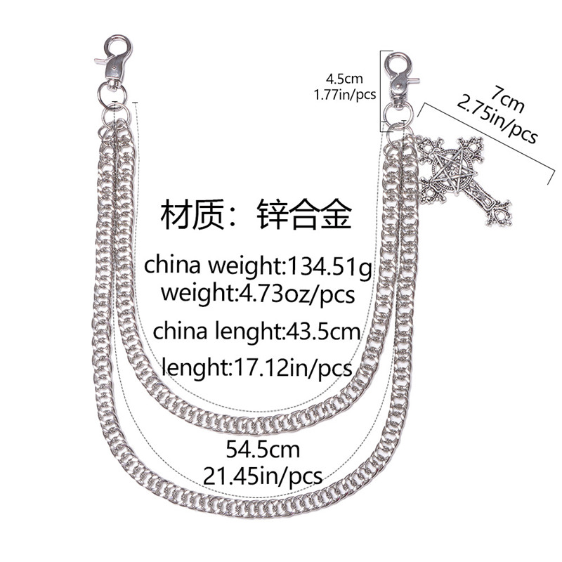 Fashion Punk Metal Pants Chain - Jeans Pants Fashion Men reseña y precio