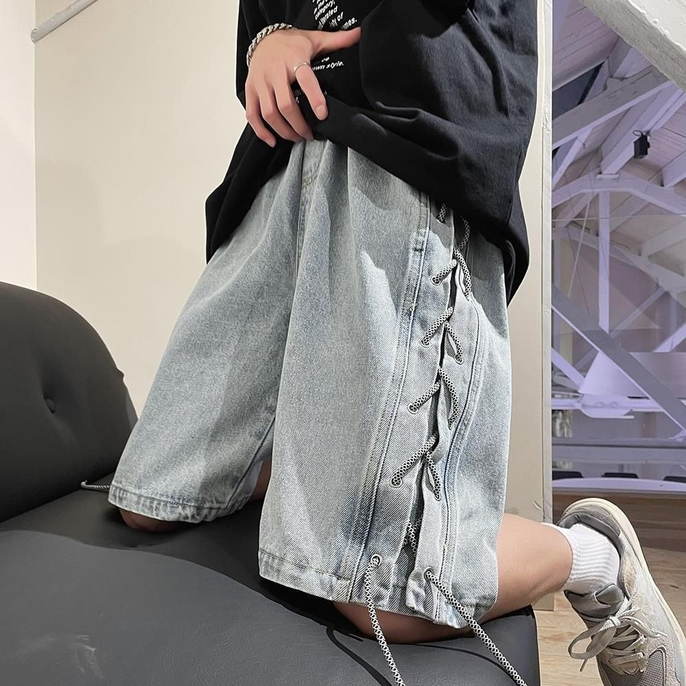 Baggy Half Male Denim Shorts K - Jeans Pants Fashion Men reseña y precio
