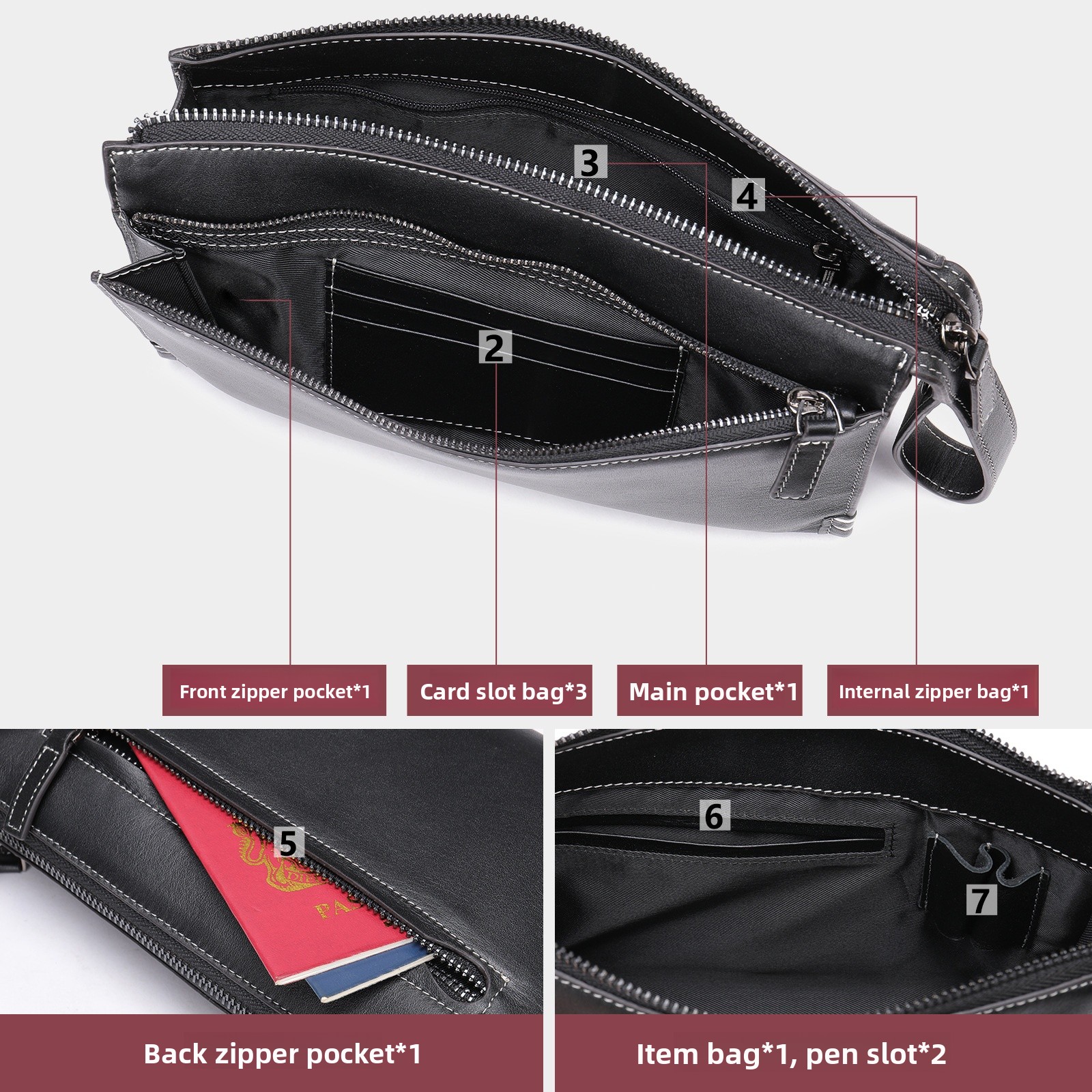 Fashionable Genuine Leather Ha - Men Fashion Korean Style reseña y precio