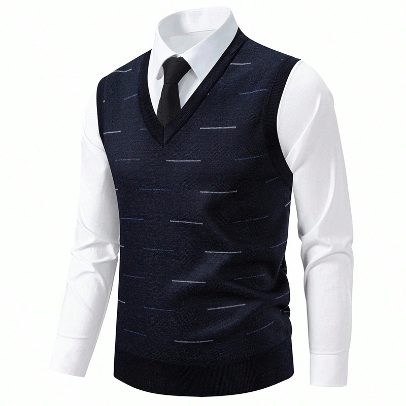 2026 Men's Knit Vest V-Neck Fa - Men'S Fashion V Neck Sweater reseña y precio